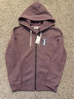Coach Selena Bunny full zip Hoodie Small mauve lavender